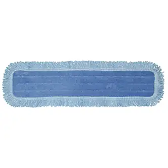 SSS HD MicroPower Dust Mop Pad, Blue, 5"x18", 12/CS
