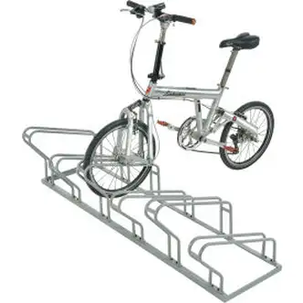 Global Industrial Low Profile Bike Rack, 6-Bike Storage