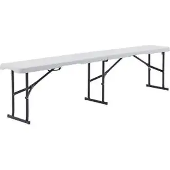 Global Industrial 6' Fold In Half Bench, White