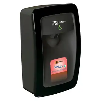 SSS FoamClean Collections TouchFree Dispenser, Black w/black Trim, 6/1000-1250 mL