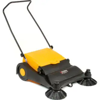 Global Industrial Push Sweeper, 32" Cleaning Path