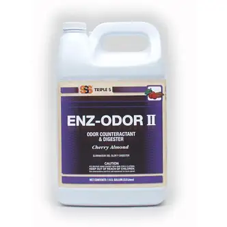 SSS Enz-Odor II Concentrated Enzyme Deodorant, Cherry Almond Fragrance, 1 gal., 4/CS