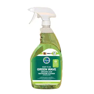 SSS EarthCare RTU Green Wave Organic Acid Restroom Cleaner, 32 oz. w/sprayer, 12/CS