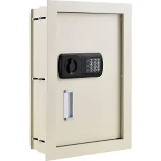 Global Industrial Residential Safes Expandable Depth Wall Safe - 15"W x 3-1/4"-6"D x 22-1/8"H