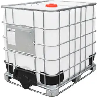 Global Industrial IBC Container 275 Gallon UN approved w/ Composite Metal Pallet Base