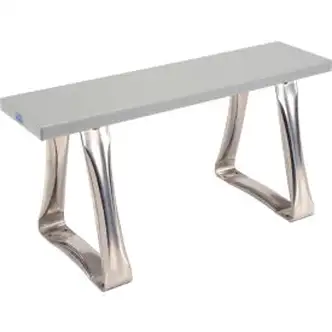 Global Industrial Locker Room Bench, Plastic Top with Trapezoid Legs, 36"W x 9-1/2"D x 17"H