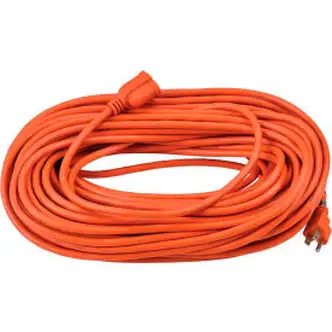 Global Industrial 100 Ft. Outdoor Extension Cord, 16/3 Ga, 10A, Orange