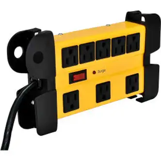 Global Industrial Safety Surge Protected Power Strip, 8 Outlets, 15A, 1200 Joules, 6' Cord