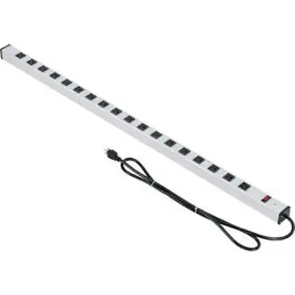 Global Industrial Power Strip, 18 Outlets, 15A, 48"L, 6' Cord