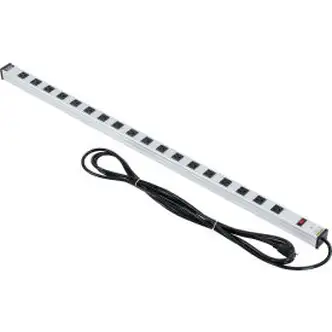 Global Industrial Power Strip, 18 Outlets, 15A, 48"L, 15' Cord