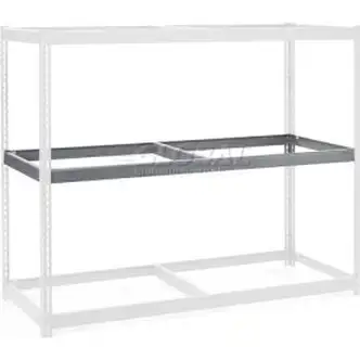 Global Industrial Additional Shelf, Double Rivet, No Deck, 60"W x 36"D, Gray