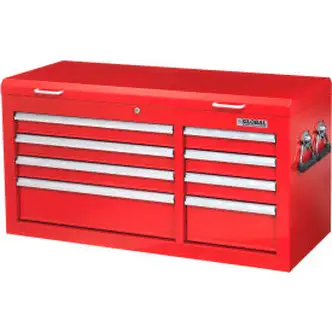 Global Industrial 41-3/8" x 17-15/16" x 22-1/4" 8 Drawer Red Tool Chest