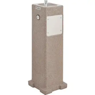 Global Industrial Outdoor Pedestal Drinking Fountain, Rotocast Granite Finish