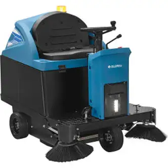 Global Industrial Auto Ride-On Sweeper, 49" Cleaning Path