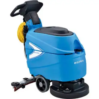 Global Industrial Electric Walk-Behind Corded Auto Floor Scrubber, 17" Cleaning Path