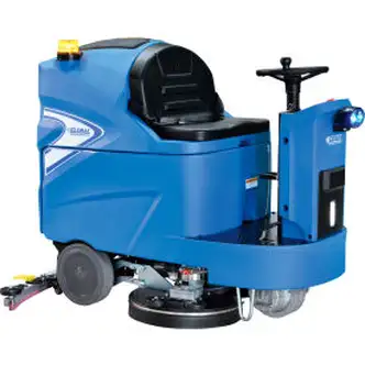 Global Industrial Auto Ride-On Floor Scrubber, 40" Cleaning Path