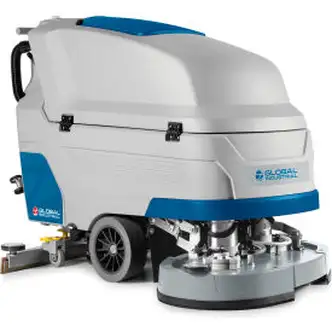 Global Industrial Auto Floor Scrubber with Traction Drive, 34" Cleaning Path