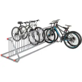 Global Industrial Double-Sided Grid Bike Rack, 18-Bike Capacity, Powder Coated Steel