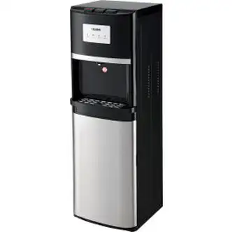 Global Industrial Tri-Temp Non-Filtered Water Dispenser, Black With Stainless