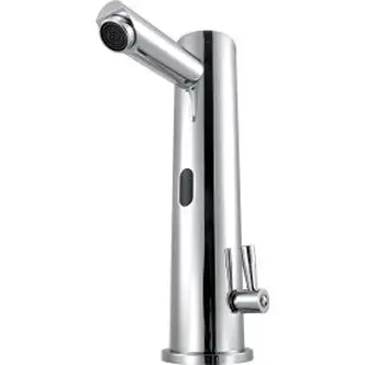 Global Industrial Deck Mounted Sensor Faucet With Mixing Valve, 2.2 GPM, Chrome