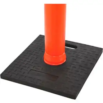 Global Industrial Rubber Base For Delineator Post, Square