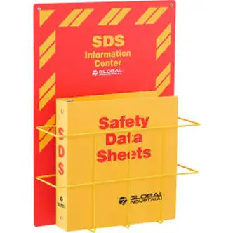 Global Industrial SDS Binder & Safety Station, 2'' Binder