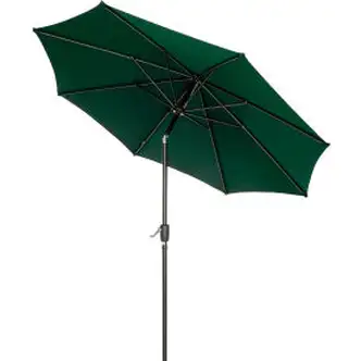 Global Industrial Outdoor Umbrella with Tilt Mechanism, Olefin Fabric, 8-1/2'W, Green