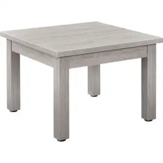 Interion Wood End Table - 24" x 24" - Gray