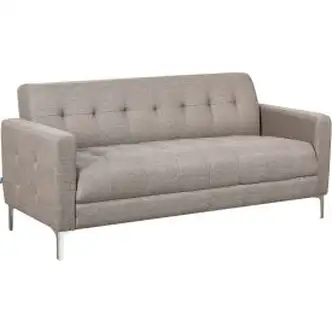 Interion Upholstered Fabric Sofa, Tan
