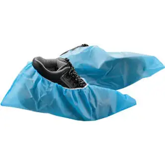 Global Industrial Skid Resistant Disposable Shoe Covers, Size 6-11, Blue, 150 Pairs/Case