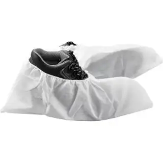 Global Industrial Skid Resistant Disposable Shoe Covers, Size 6-11, White, 150 Pairs/Case