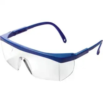 Global Industrial Half Frame Safety Glasses, Brow Guard & Side Shields, Anti-Fog, Clear Lens