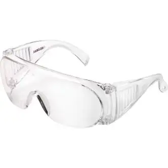 Global Industrial OTG Visitor Safety Glasses, Clear Lens/Frame