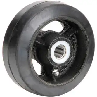 Global Industrial 5" x 2" Mold-On Rubber Wheel - Axle Size 5/8"