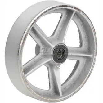 Global Industrial 8" x 2" Semi-Steel Wheel - Axle Size 1/2"