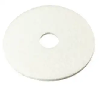 SSS 20" White Polishing Floor Pad, 5/CS