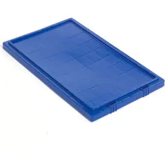Global Industrial Lid LID191 for Stack and Nest Storage Container SNT190, SNT195, Blue