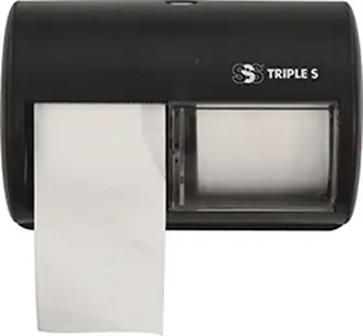 SSS Sterling Select 2.0 Front-Facing Bath Tissue Dispenser, Black, 2/CS