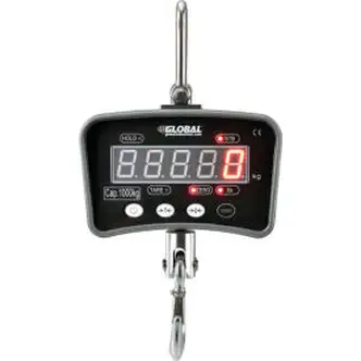 Global Industrial Digital Crane Scale with Remote 2000 lbs x 1 lbs