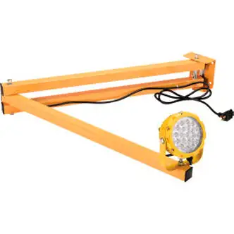 Global Industrial LED Dock Light w/ 60" Arm, 20W, 1800 Lumens, 5000K, On/Off Switch, 9' Cord