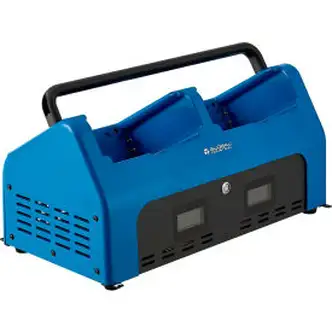 Global Industrial Dual Docking Station for Hot Swappable LiFePO4 Batteries