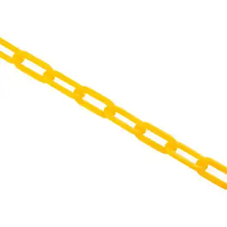 Global Industrial Plastic Chain Barrier, 1-1/2"x50'L, Yellow