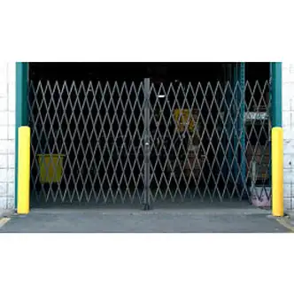 Global Industrial Double Folding Security Gate 8'W x 6-1/2'H