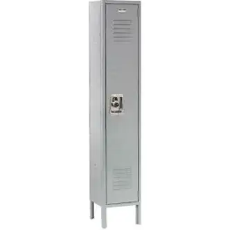 Global Industrial Infinity 1-Tier 1 Door Locker, 15"W x 15"D x 78"H, Gray, Assembled