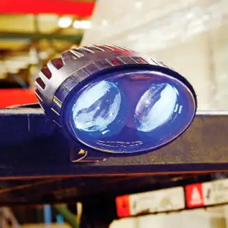Global Industrial Forklift Pedestrian Safety LED Warning Spotlight, Blue