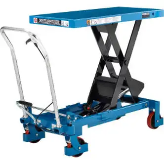 Global Industrial Mobile Heavy Duty Scissor Lift Table, 40" x 20" Platform, 2200 Lb. Cap.