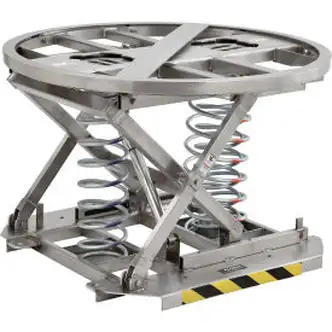 Global Industrial Stainless Steel Spring-Actuated Pallet Carousel And Skid Positioner