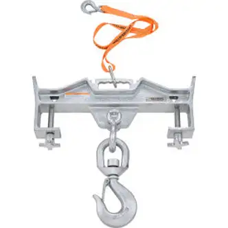 Global Industrial Swivel Hook Double Fork Forklift Hook Attachment, 10000 Lbs. Cap.