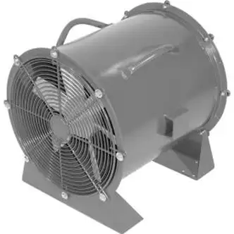 Global Industrial 24" Totally Enclosed Propeller Fan w/ Low Stand, 5,430 CFM, 1/3 HP, 460V