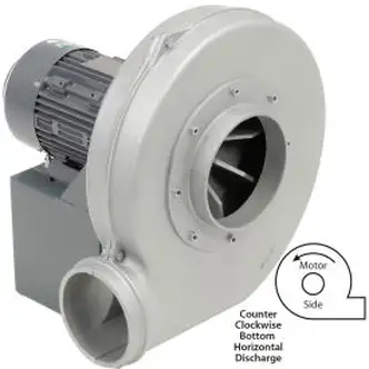 Global Industrial Explosion Proof Blower 5 HP, 3 Phase, CCW, Bottom Horiz., 1600 CFM